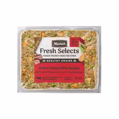 Merrick Fresh Selects Frozen Beef & Brown Rice