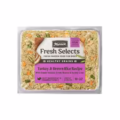 Merrick Fresh Selects Frozen Turkey & Brown Rice