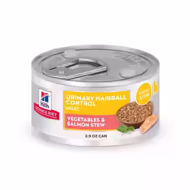 Hill's Science Diet Adult Urinary Hairball Control Vegetable & Salmon Stew