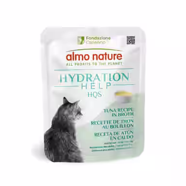 Almo Nature Hydration Help HQS Tuna Recipe in Broth