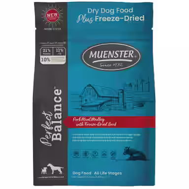 Muenster Perfect Balance Pork Meal Medley with Beef Bites Freeze-Dried