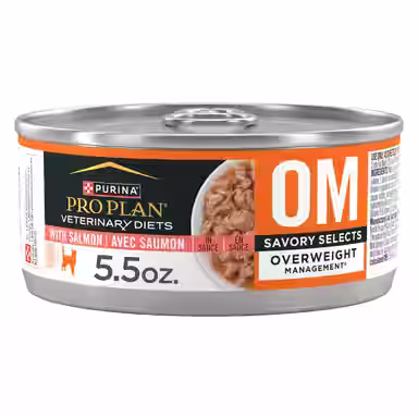 Purina Pro Plan Veterinary Diets OM Overweight Management Savory Selects with Salmon