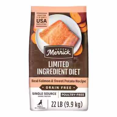 Merrick Limited Ingredient Diet Grain-Free Chicken-Free Real Salmon & Sweet Potato Recipe