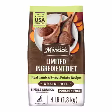 Merrick Limited Ingredient Diet Grain-Free Chicken-Free Real Lamb & Sweet Potato Recipe