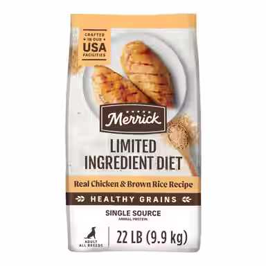Merrick Limited Ingredient Diet Dry Dog Food Real Chicken & Brown Rice Recipe with Healthy Grains