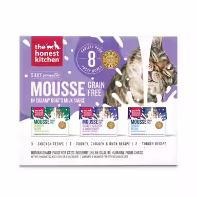 The Honest Kitchen Human Grade Grain-Free Mousse in Goat's Milk Variety Pack