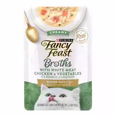 Fancy Feast Senior Creamy with Chicken & Vegetables in Broth