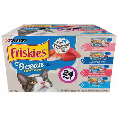 Friskies Ocean Favorites Variety Pack Salmon & Tuna