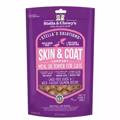 Stella & Chewy's Stella's Solutions Skin & Coat Support Duck & Salmon Freeze-Dried