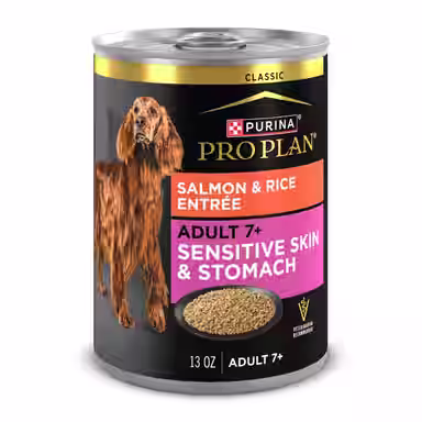 Purina Pro Plan Sensitive Stomach & Skin Senior Salmon & Rice Entrée Classic