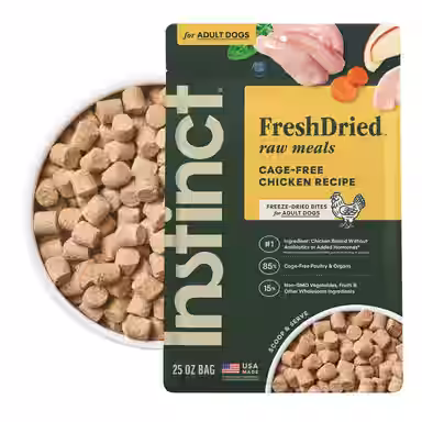 Instinct FreshDried Bites Cage-Free Chicken Recipe Grain-Free Adult Freeze-Dried