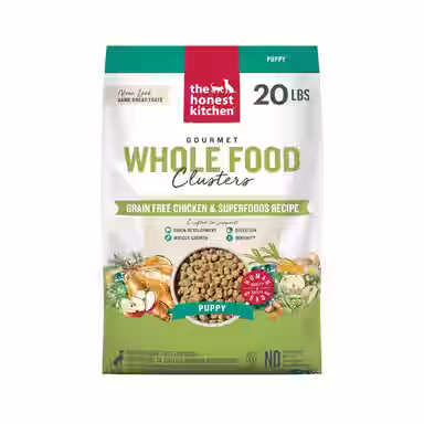 The Honest Kitchen Human Grade Whole Food Clusters Chicken Recipe Puppy Blend Grain-Free Dehydrated