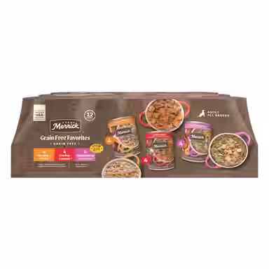 Merrick Favorites Variety Pack Adult Grain-Free Turkey Chicken & Beef