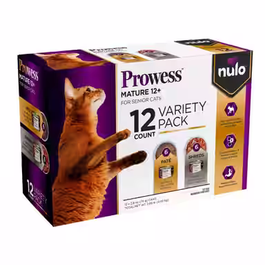Nulo Prowess Mature 12+ Variety Pack Senior Wet Cat Food 2.8-oz can, case of 12
