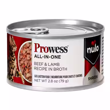 Nulo Prowess All-in-One Essentials Beef & Lamb Shreds in Broth Adult &