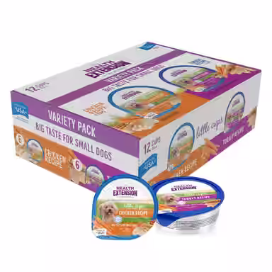 Health Extension Little Cups Chicken & Turkey Recipe Variety Pack Small Breed