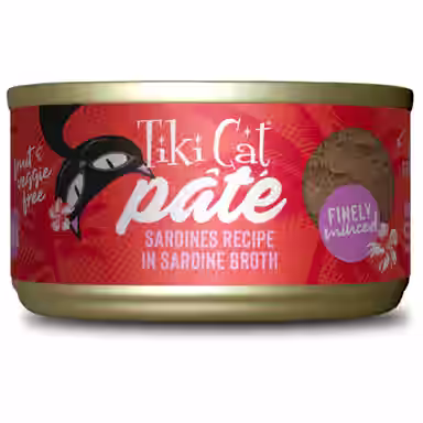 Tiki Cat Grill Sardines Recipe in Sardine Broth Grain-Free Pate