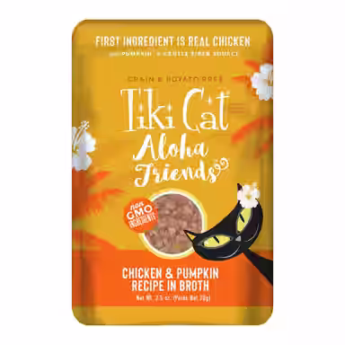 Tiki Cat Aloha Friends Chicken & Pumpkin Recipe in Broth