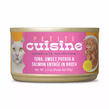Petite Cuisine Tuna, Sweet Potato & Salmon Entrée in Broth