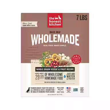 The Honest Kitchen Human Grade Wholemade Whole Grain, Veggie & Fruit Base Mix Dehydrated