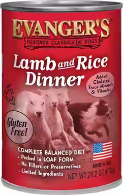 Evanger's Lamb & Rice Dinner