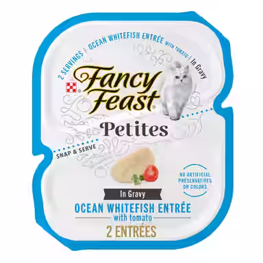 Fancy Feast Petites In Gravy Ocean Whitefish with Tomato Entree