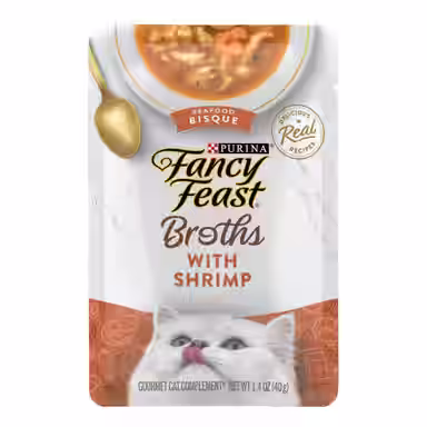 Fancy Feast Broths Seafood Bisque with Shrimp