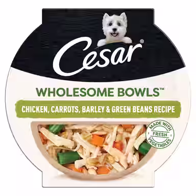 Cesar Wholesome Bowls Chicken, Carrots, Barley & Green Beans Recipe Small Breed