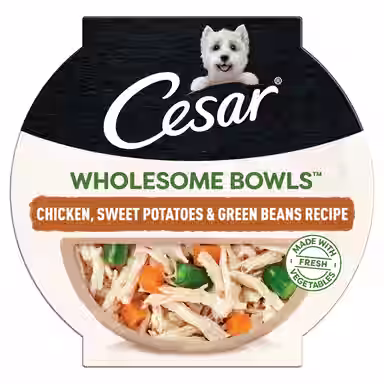 Cesar Wholesome Bowls Chicken, Sweet Potato & Green Beans Recipe Small Breed