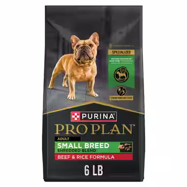Purina Pro Plan Specialized Shredded Blend Beef & Rice Formula High Protein Small Breed