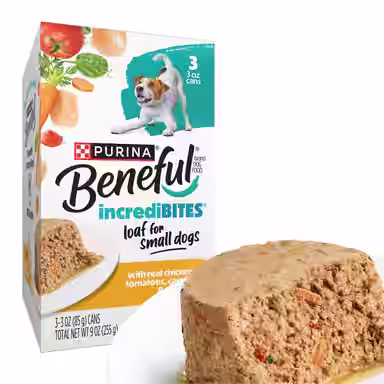 Purina Beneful IncrediBites Pate with Real Chicken Recipe Small Breed