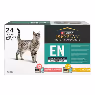 Purina Pro Plan Veterinary Diets EN Savory Selects in Gravy Salmon & Chicken Variety Pack