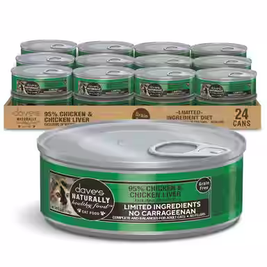 Dave's Pet Food 95% Chicken & Chicken Liver Pate Limited Ingredient