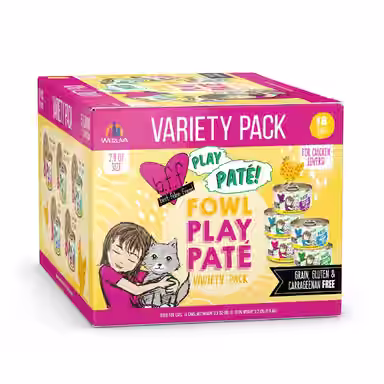 BFF PLAY Best Feline Friend Pate Lovers, Aw Yeah! Fowl Play Yellow Pates Variety Pack