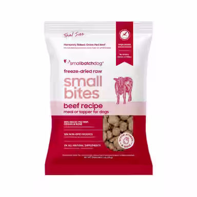 Smallbatch Pets Freeze-Dried Beef Small Bites