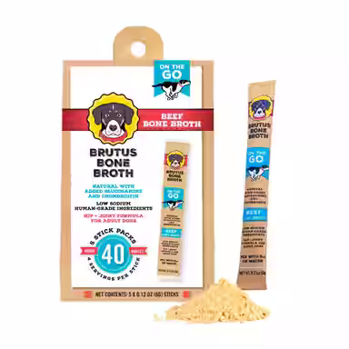 Brutus Broth Beef Bone Broth Powder Hip & Joint with Glucosamine On-the-Go