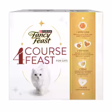 Fancy Feast Four Course Adult Chicken, Beef, Salmon & Tuna Variety Pack Pate