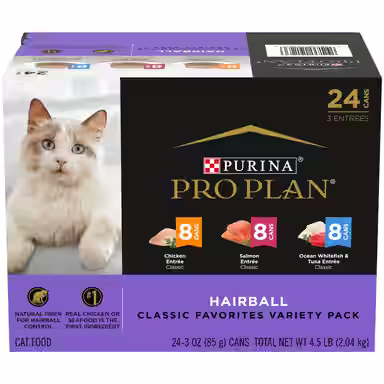 Purina Pro Plan Hairball Entrees Control Variety Pack