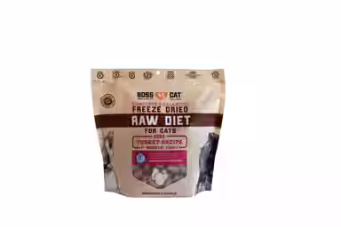Boss Cat Complete & Balanced Raw Diet Turkey Recipe Freeze-Dried