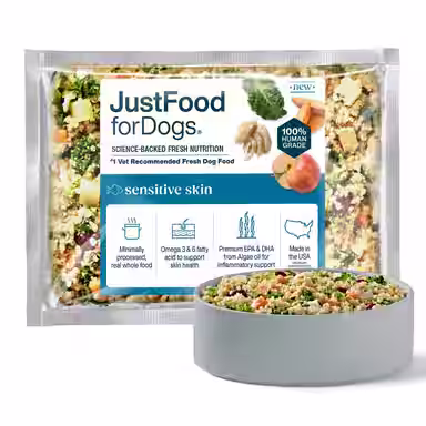 JustFoodForDogs Sensitive Skin Fresh Frozen Human-Grade Seafood & Fish Fresh