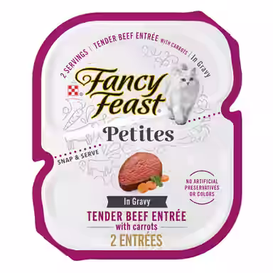 Fancy Feast Gourmet Gravy Petites Tender Beef with Carrots Entree