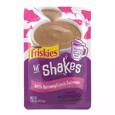 Friskies Pureed Topper Lil Shakes with Scrumptious Salmon