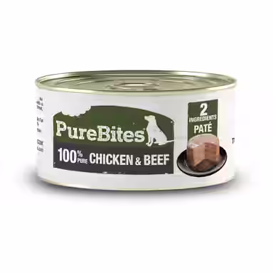 PureBites 100% Pure Chicken & Beef Paté