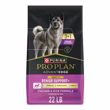 Purina Pro Plan AdvantEDGE Senior Support Plus Shredded Blend Chicken & Rice Formula