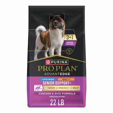 Purina Pro Plan AdvantEDGE Senior Support Plus Large Breed Shredded Blend Chicken & Rice Formula