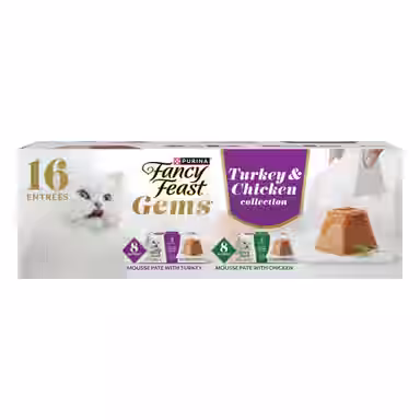 Fancy Feast Gems Variety Pack Adult Grain-Free Turkey & Chicken Pate