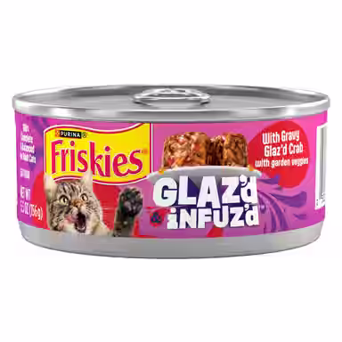 Friskies Glaz’d & Infuz’d with Gravy Glaz’d Crab Flavored
