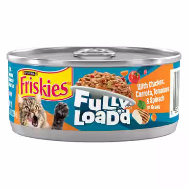 Friskies Fully Load’d Chicken, Carrots, Tomatoes & Spinach