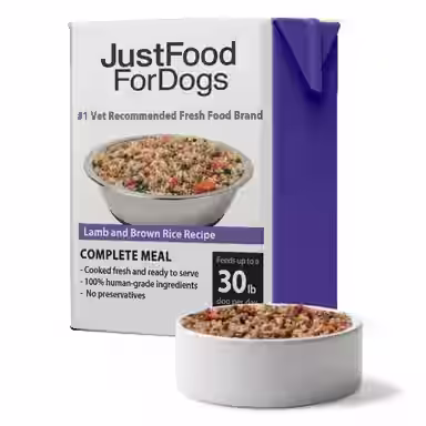 JustFoodForDogs Pantry Fresh Lamb & Brown Rice Fresh
