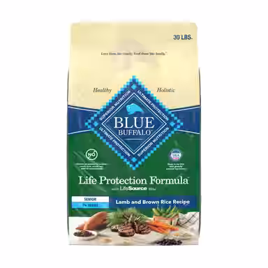 Blue Buffalo Life Protection Formula Senior Lamb & Brown Rice Recipe No Corn, Wheat or Soy